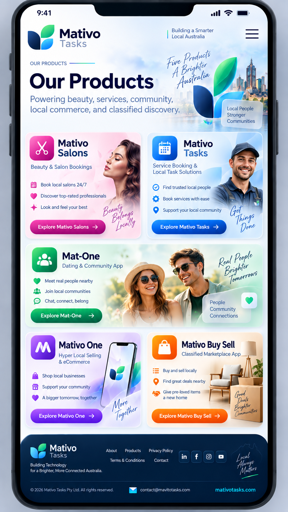 Mativo Tasks product family